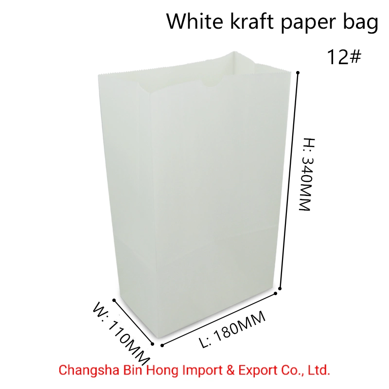 Food Grade Eco-Friendly Paper Bread Bag Wax Paper Bread Bag Kraft Paper Bag for Bread