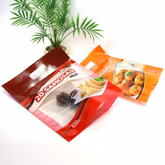 Transparenter Vakuum-Kunststoffverpackungsbeutel in Lebensmittelqualität mit drei seitlichen Siegeln