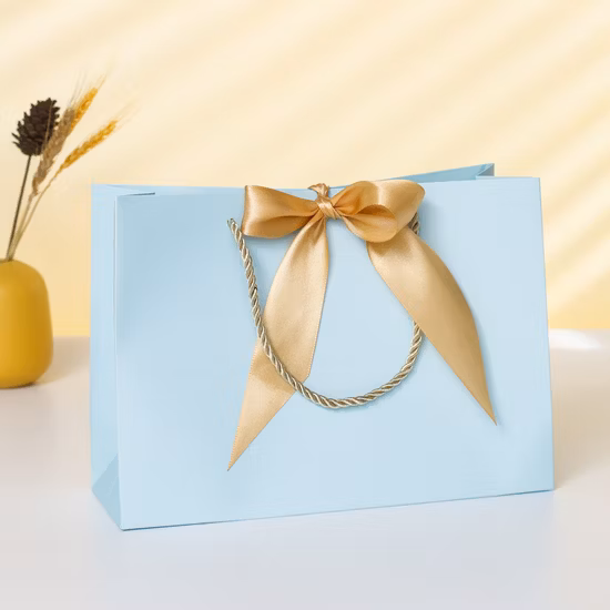 Kundenspezifische Weinpapiertüte mit Henkel als Geschenk-Einkaufstüte